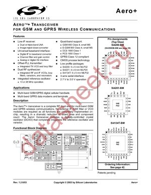 SI4134T-GM datasheet  